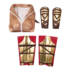 Cosplay Costume Teela Les Maîtres de l'Univers(2026) Film Cosplay Tenue Dorée et Blanche Femme