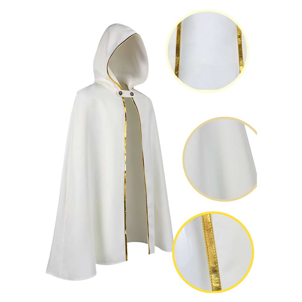 Cosplay Costume Temenos Mistral Octopath Traveler Jeu Cosplay Cape Blanche Homme