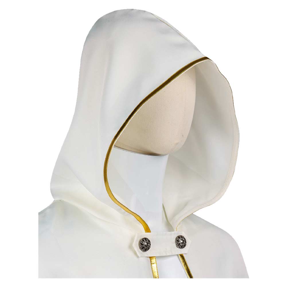 Cosplay Costume Temenos Mistral Octopath Traveler Jeu Cosplay Cape Blanche Homme