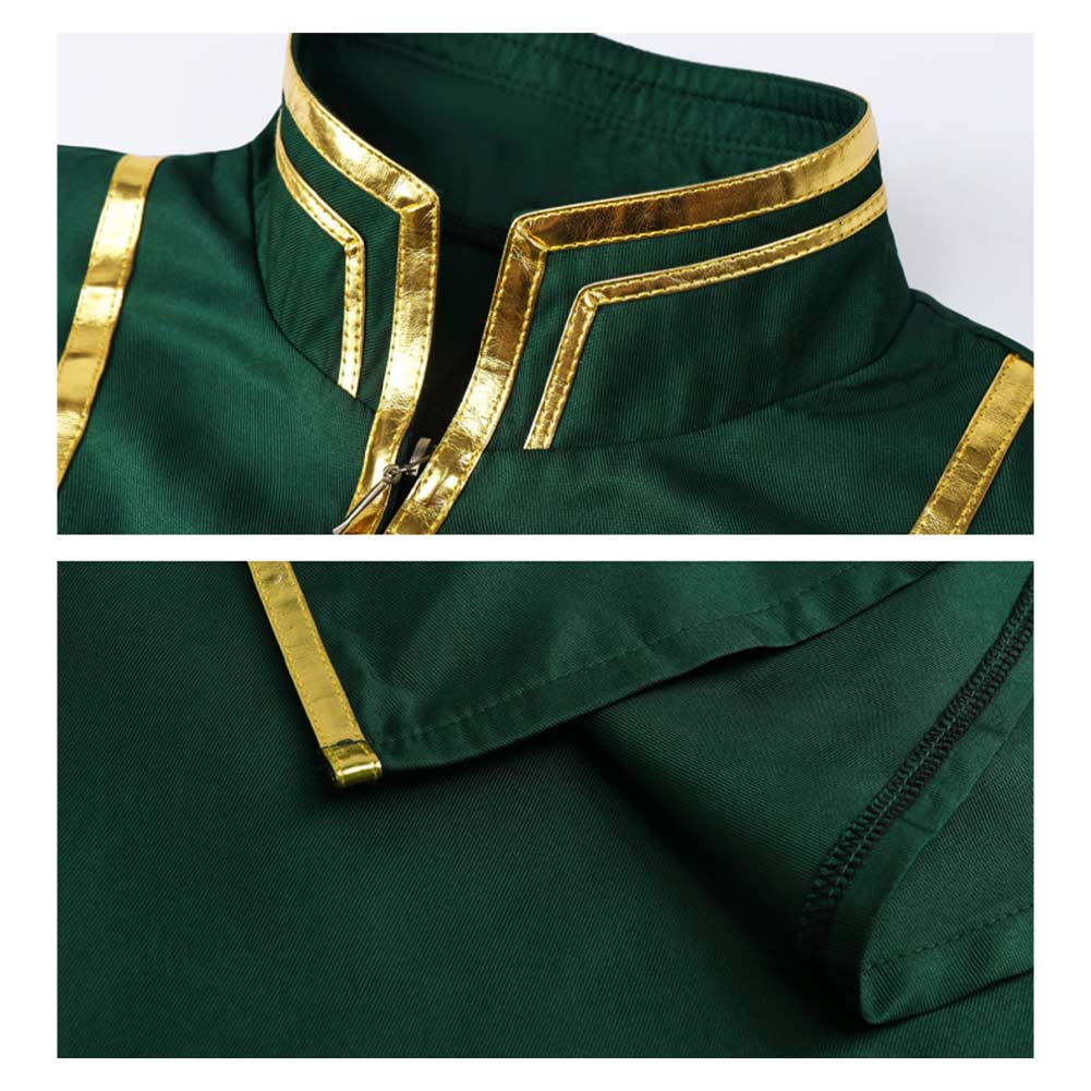 Cosplay Costume Temenos Mistral Octopath Traveler Jeu Cosplay Tenue Verte Homme