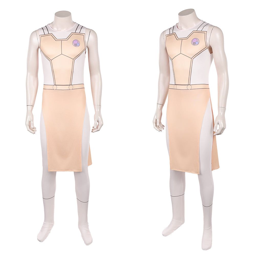 Cosplay Costume Thaedus Invincible 4(2026) TV Cosplay Combinaison Orange Claire Homme