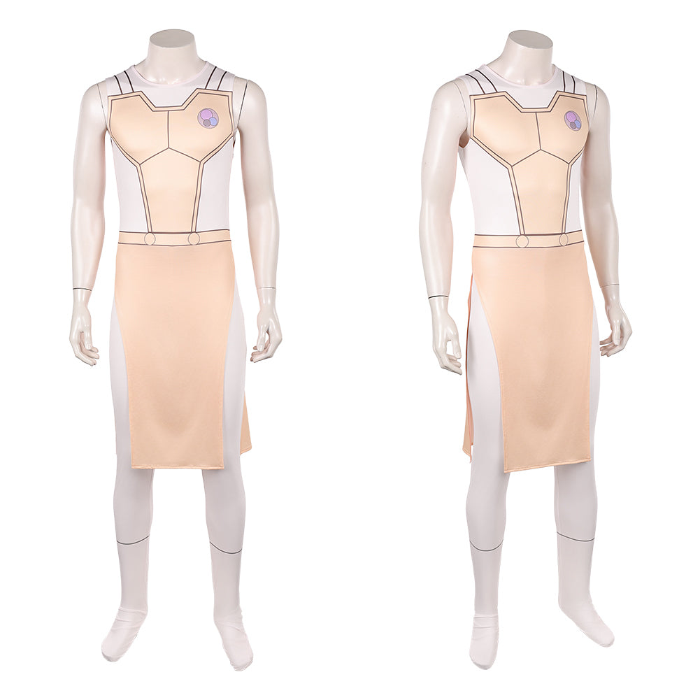 Cosplay Costume Thaedus Invincible 4(2026) TV Cosplay Combinaison Orange Claire Homme