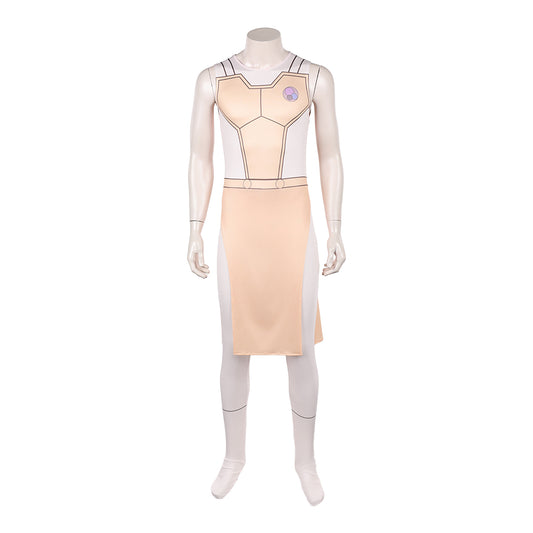 Cosplay Costume Thaedus Invincible 4(2026) TV Cosplay Combinaison Orange Claire Homme