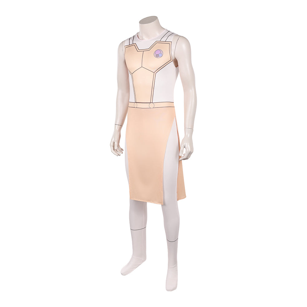 Cosplay Costume Thaedus Invincible 4(2026) TV Cosplay Combinaison Orange Claire Homme