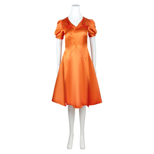 Cosplay Costume The Bride Frankenstein Film Cosplay Robe Orange Femme