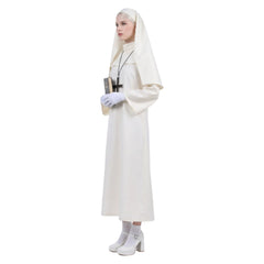 Cosplay Costume The Nun Conjuring Film Cosplay Robe Blanche Femme