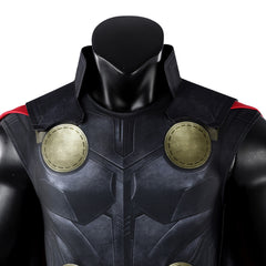 Cosplay Costume Thor Avengers 5(2026) Film Cosplay Combinaison+Cape Noire et Rouge Homme