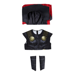 Cosplay Costume Thor Avengers 5(2026) Film Cosplay Combinaison+Cape Noire et Rouge Homme