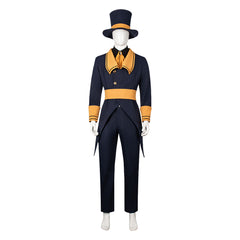 Cosplay Costume Ticketer The Freak Circus Jeu Cosplay Tenue Grise Homme