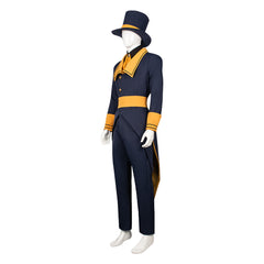 Cosplay Costume Ticketer The Freak Circus Jeu Cosplay Tenue Grise Homme