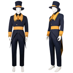Cosplay Costume Ticketer The Freak Circus Jeu Cosplay Tenue Grise Homme