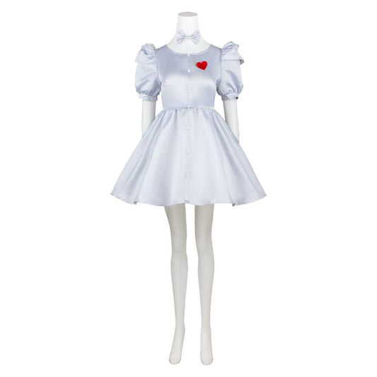 Cosplay Costume Tin Man Le Magicien d'Oz Film Cosplay Robe Argentée Femme