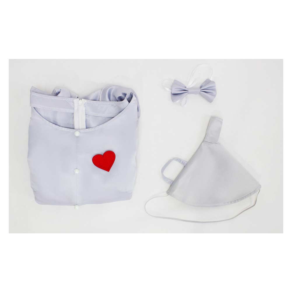 Cosplay Costume Tin Man Le Magicien d'Oz Film Cosplay Robe Argentée Femme