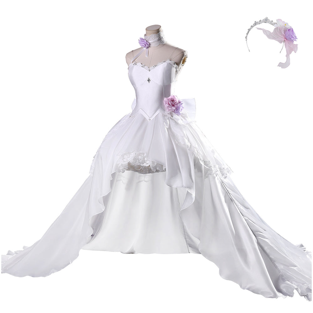 Cosplay Costume Tokisaki Kurumi Date a Live Anime Cosplay Robe de Mariée Blanche Femme