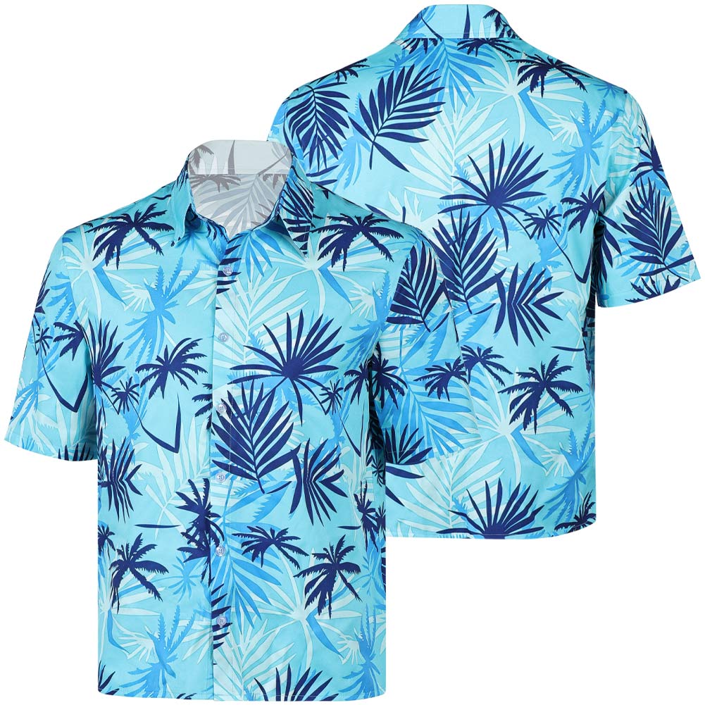 Cosplay Costume Tommy Vercetti GTA(2026) Jeu Cosplay Chemise Hawaïenne Bleue Homme