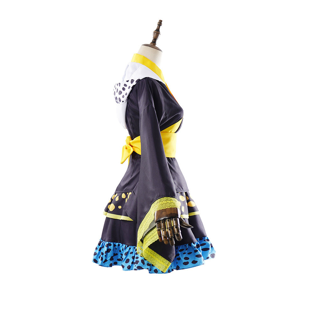 Cosplay Costume Trafalgar D. Water Law One Piece Live Action 2(2026) TV Cosplay Tenue Noire Femme