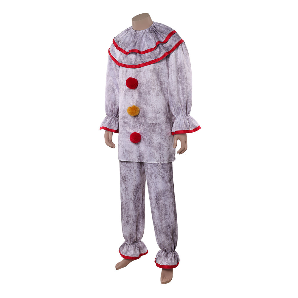 Cosplay Costume Twisty The Clown American Horror Story 13(2026) Tenue Blanche Homme