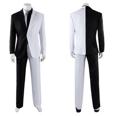 Cosplay Costume Two-Face Absolute Two-Face Manga Cosplay Tenue Blanche et Noire Homme