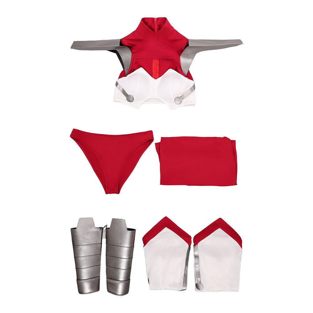 Cosplay Costume Universa Invincible 4(2026) TV Cosplay Tenue Rouge et Blanche Femme