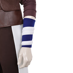 Cosplay Costume Usopp One Piece Live Action 2(2026) TV Cosplay Tenue Brune avec Bandana Rouge Homme