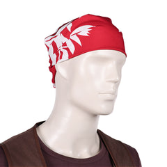 Cosplay Costume Usopp One Piece Live Action 2(2026) TV Cosplay Tenue Brune avec Bandana Rouge Homme