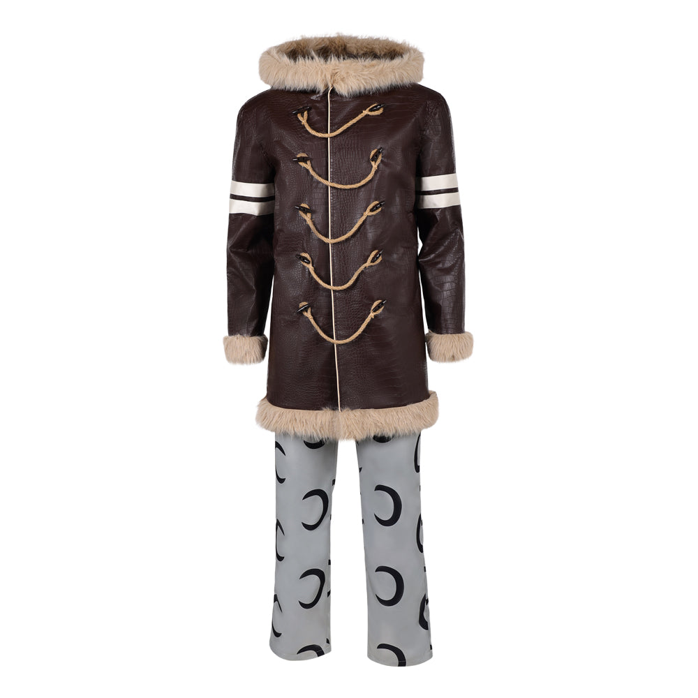 Cosplay Costume Usopp One Piece Live Action 2(2026) TV Cosplay Tenue Brune et Grise Homme