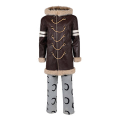 Cosplay Costume Usopp One Piece Live Action 2(2026) TV Cosplay Tenue Brune et Grise Homme