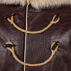 Cosplay Costume Usopp One Piece Live Action 2(2026) TV Cosplay Tenue Brune et Grise Homme