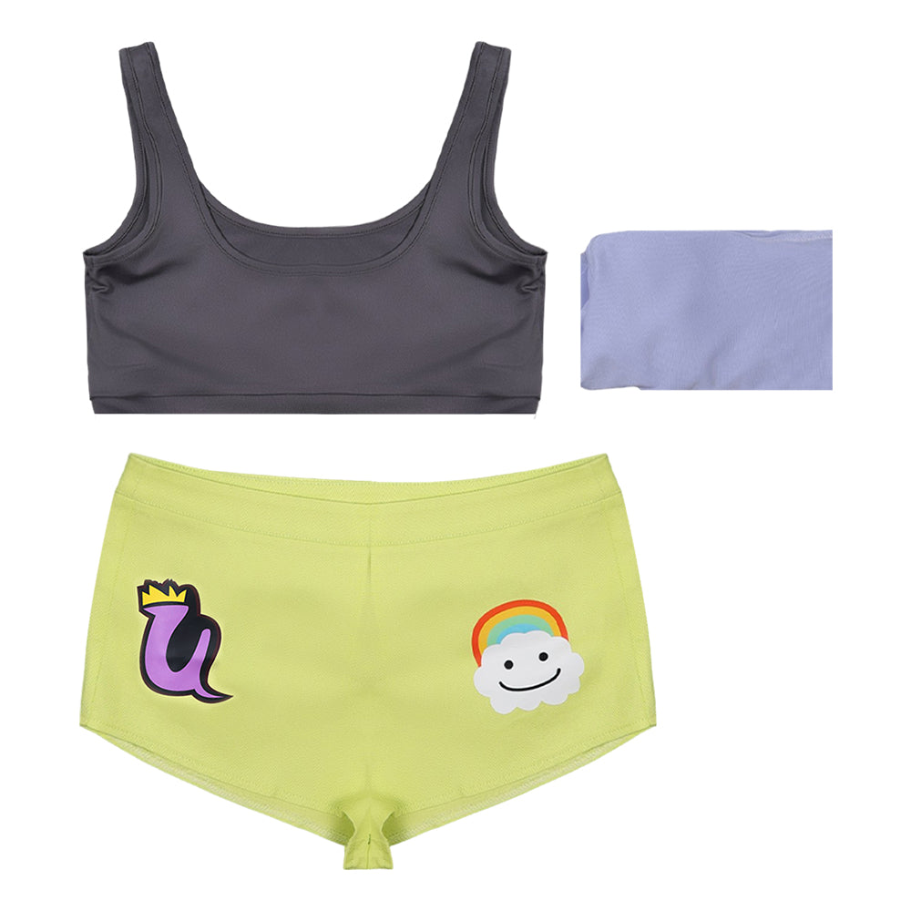 Cosplay Costume Uta One Piece: Heroines(2026) Anime Cosplay Tenue Grise et Jaune Femme