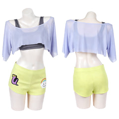 Cosplay Costume Uta One Piece: Heroines(2026) Anime Cosplay Tenue Grise et Jaune Femme