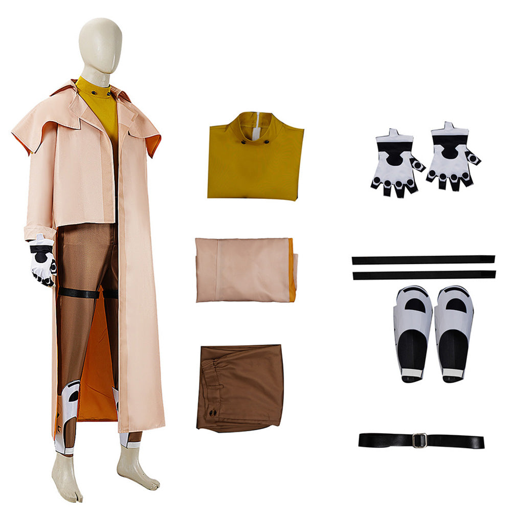 Cosplay Costume Venture Overwatch Jeu Cosplay Tenue Beige Homme