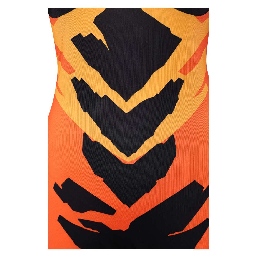 Cosplay Costume Volcanikka Invincible 4(2026) TV Cosplay Combinaison Orange et Noire Femme