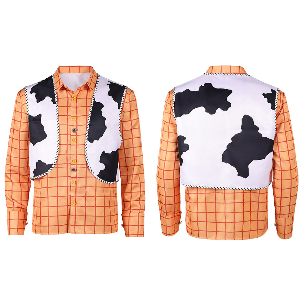 Cosplay Costume Woody Film Cosplay Chemise Orange Homme