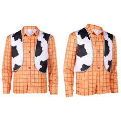 Cosplay Costume Woody Film Cosplay Chemise Orange Homme