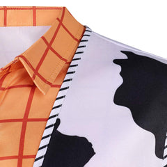 Cosplay Costume Woody Film Cosplay Chemise Orange Homme