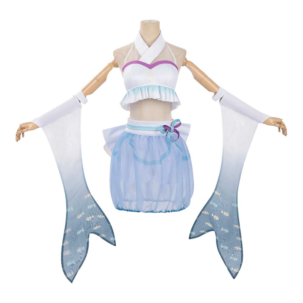 Cosplay Costume Yachiyo Runami Cosmic Princess Kaguya(2026) Anime Cosplay Maillot de Bain Bleue Femme