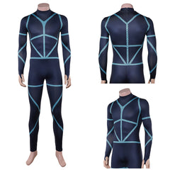 Cosplay Costume Yoichi Isagi Blue Lock Live Action(2026) Film Cosplay Combinaison Noire et Bleue Homme