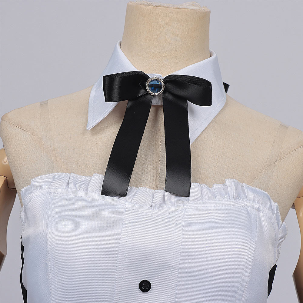 Cosplay Costume Yuuki Sorimachi Playing Death Games to Put Food on the Table(2026) Anime Cosplay Tenue Noire et Blanche Femme