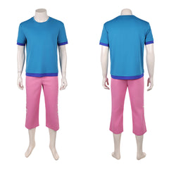 Cosplay Costume Zoro One Piece Live Action 2(2026) TV Cosplay Tenue Bleue et Rose Homme