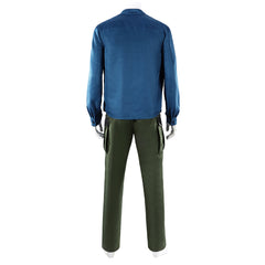 Cosplay Costume Zorro One Piece Live Action 2(2026) TV Cosplay Tenue Bleue Homme