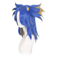Cosplay Perruque Neon Valorant Jeu Perruque Bleue Femme