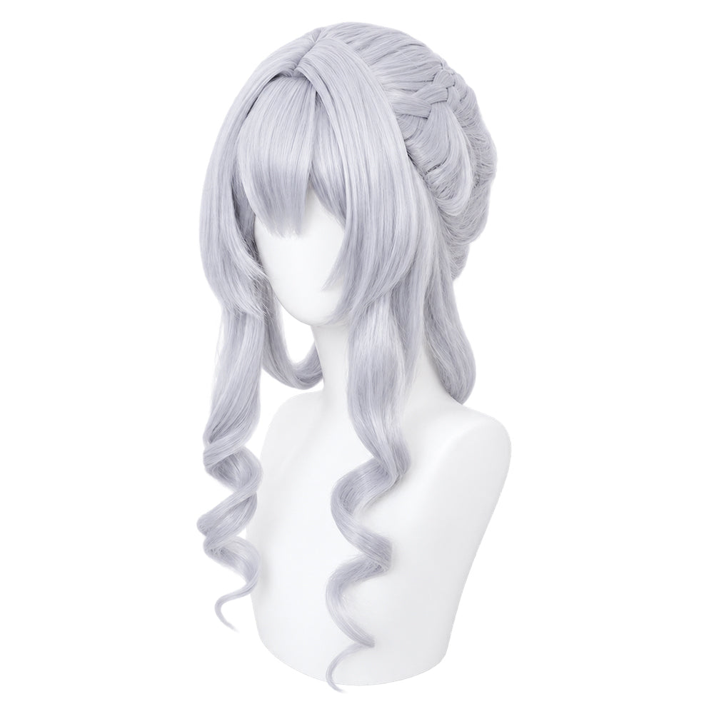 Cosplay Perruque The Tsaritsa Genshin Impact Jeu Perruque Argentée Femme