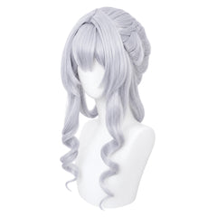 Cosplay Perruque The Tsaritsa Genshin Impact Jeu Perruque Argentée Femme