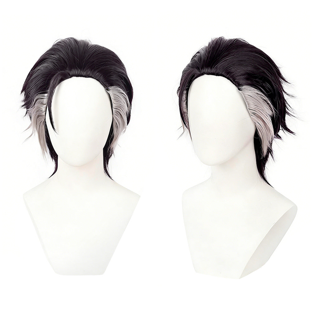 Cosplay Perruque Zodir Gachiakuta Anime Perruque Violet Foncé-Noir Homme