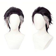 Cosplay Perruque Zodir Gachiakuta Anime Perruque Violet Foncé-Noir Homme