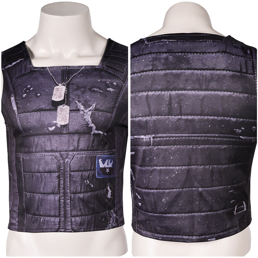 Cyberpunk Edgerunner Cyberpunk 2077 Johnny Silverhand Gilet Cosplay Costume
