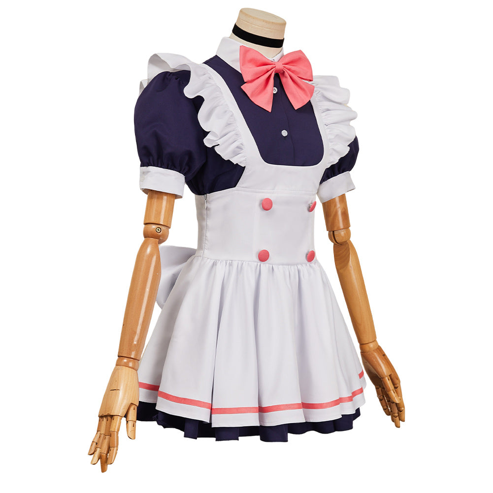 Dandadan Momo Ayase Maid Robe Blanche Cosplay Costume