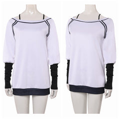 Dandadan Saison 2 (2025) Momo Ayase Haut Blanche et Noire Cosplay Costume