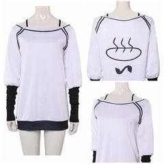 Dandadan Saison 2 (2025) Momo Ayase Haut Blanche et Noire Cosplay Costume