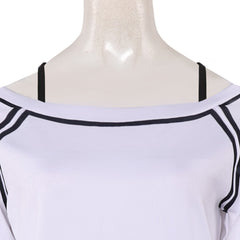 Dandadan Saison 2 (2025) Momo Ayase Haut Blanche et Noire Cosplay Costume